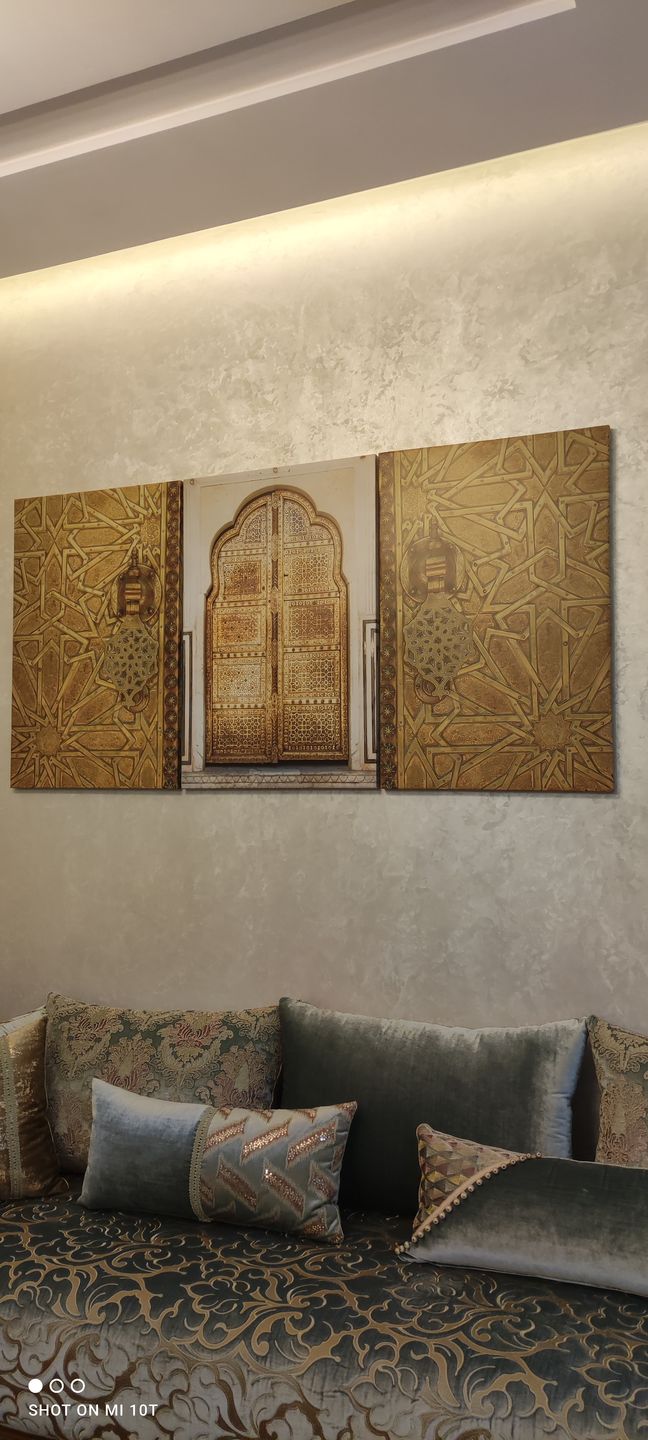 Customer photo review of Golden Gate - Set de tableaux décoratifs modernes