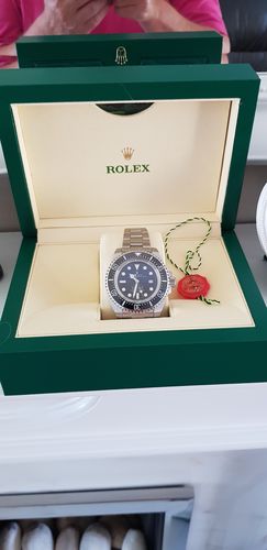 Customer photo review of Replica Rolex Deepsea Rubber Band - Silver/Dark Blue