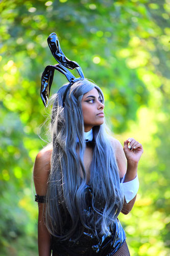 Customer photo review of Sakurajima Mai cosplay wigs yc20861