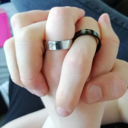 Customer photo review of 'Demure Rose' Rings