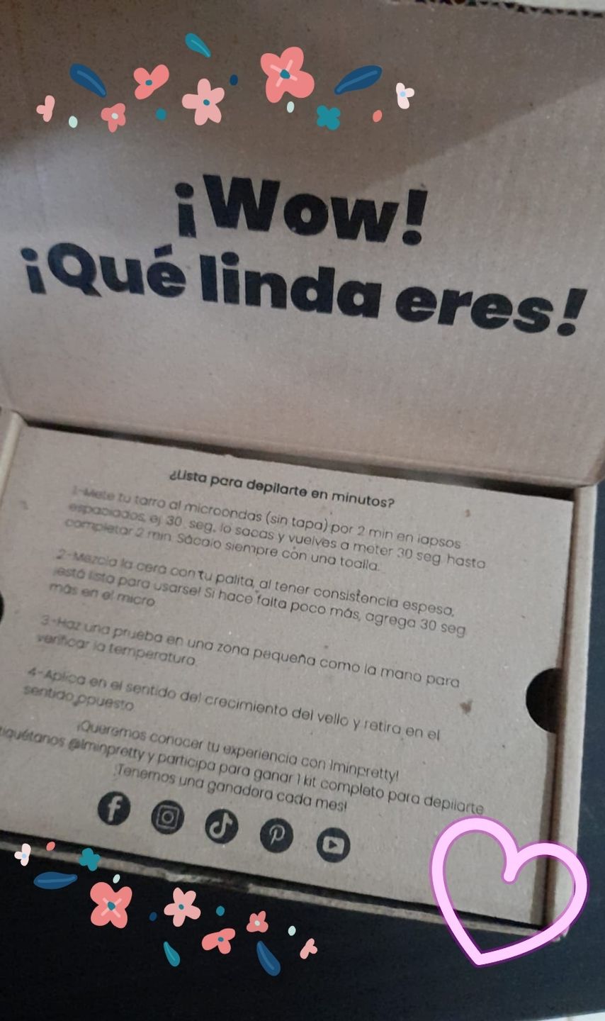 Customer photo review of Kit de refill de cera con envío gratis mx