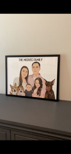 Customer photo review of Custom Fur-mily Portrait