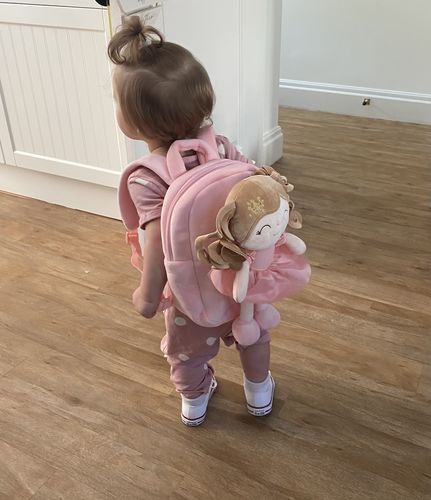 Customer photo review of Personalized Princess Coral Doll Backpack