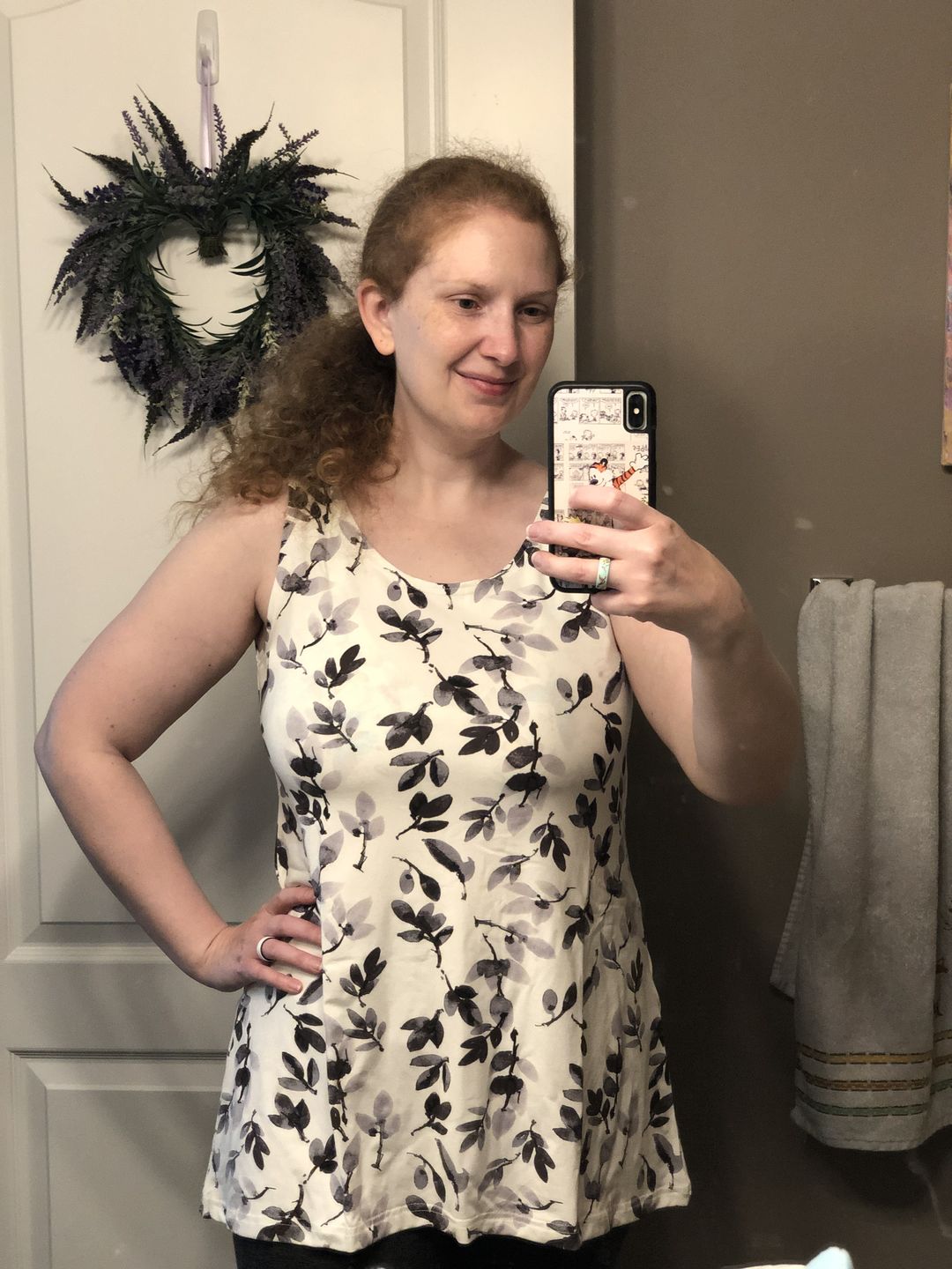 Customer photo review of *Freshly Baked* Flowy Tank - Boxing Week