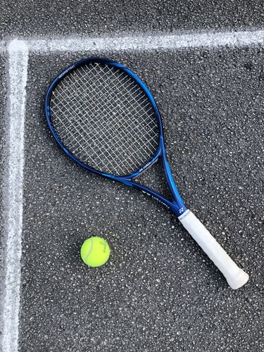 Customer photo review of Wilson/Luxilon Champions Choice Duo Hybrid (Set) Strängning