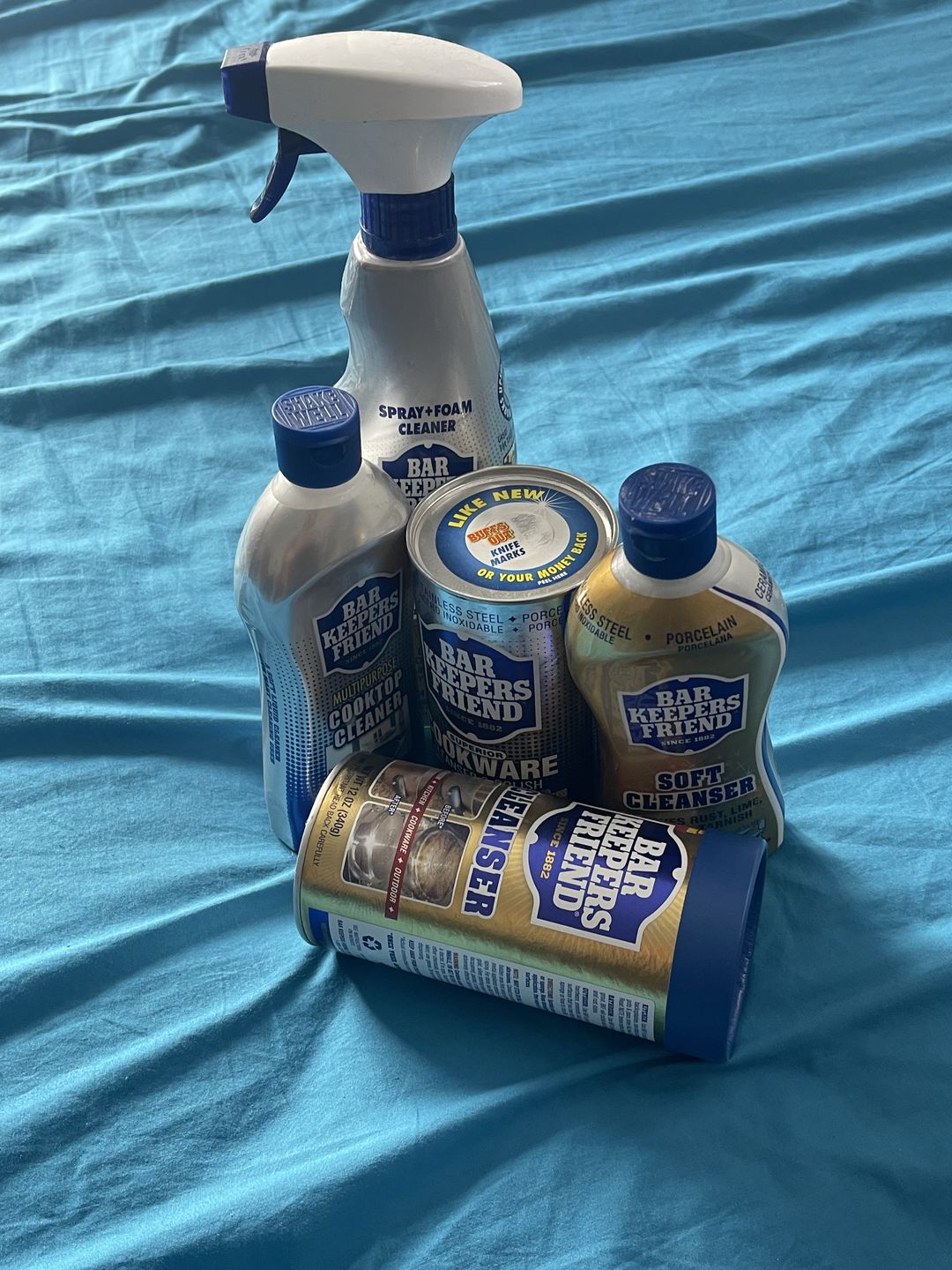Customer photo review of Bar Keepers Friend 5 Piece Spring Cleaning Kit