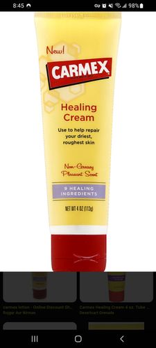 Customer photo review of Carmex Hydrating Lotion With Aloe & Vitamin E 1 Oz.