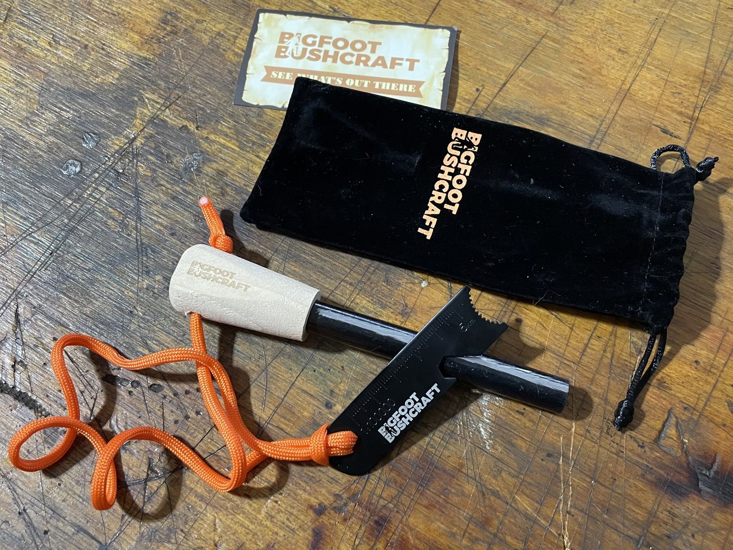 Customer photo review of Extra Thick Ferro Rod + Steel Striker [WAREHOUSE SALE]
