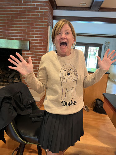 Customer photo review of Full-Body Pet Custom Sweater