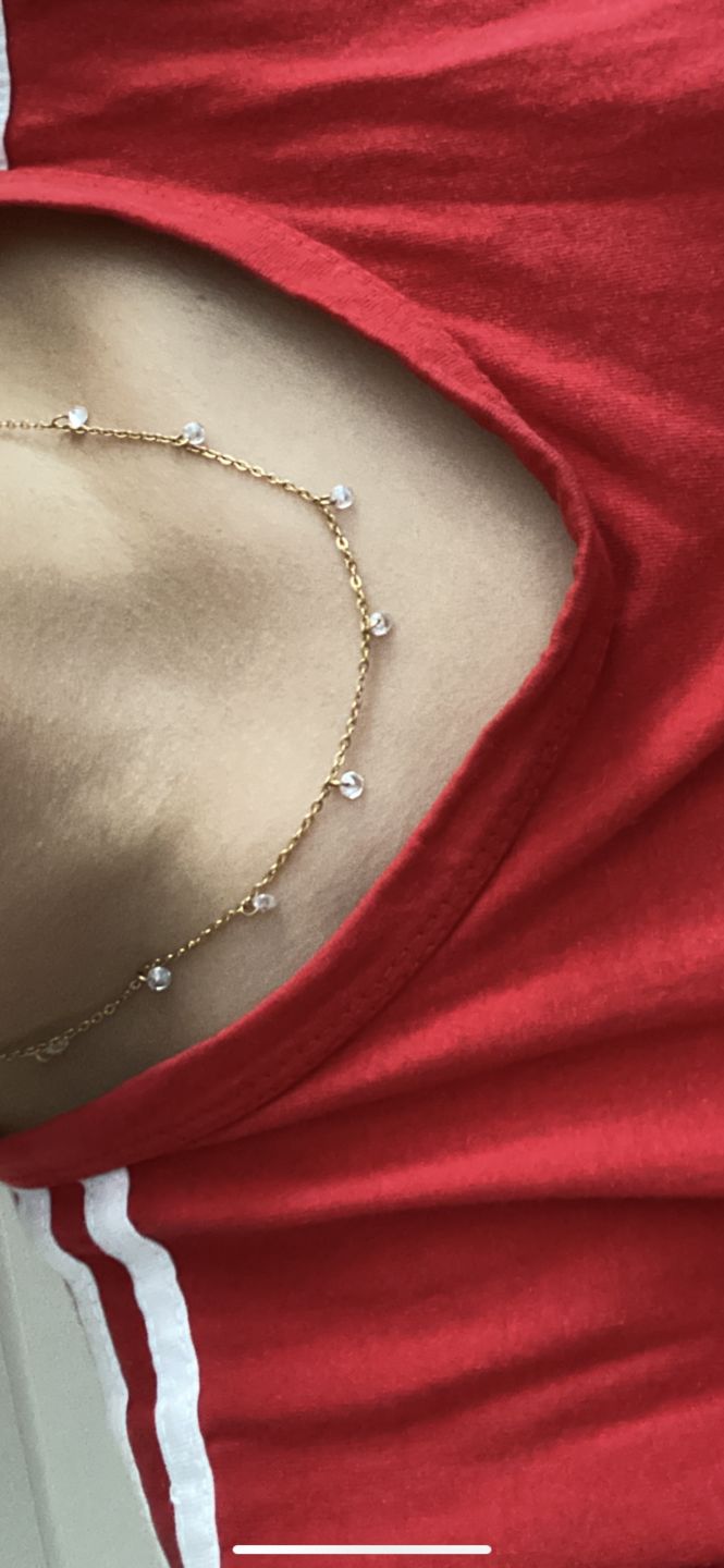 Customer photo review of Lynda Halskette | 18K vergoldet