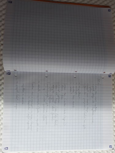 Avis photo d'un client sur Lot de 3 blocs-notes perforés OXFORD # A4+ - Grands carreaux - 80 feuilles agrafées côté - Compatibles Scribzee