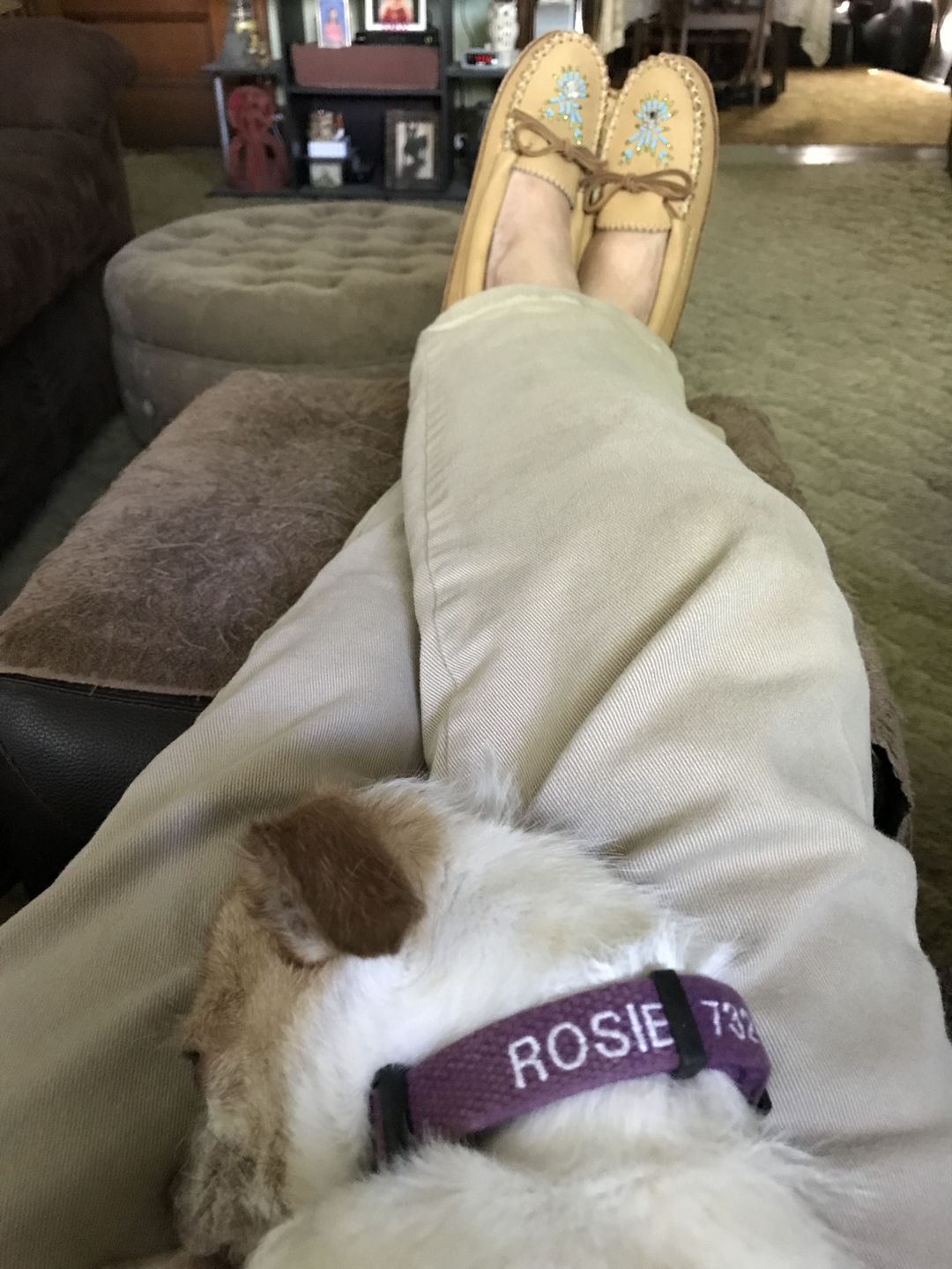 Customer photo review of Women's Soft Sole Moose Hide Leather Moccasins