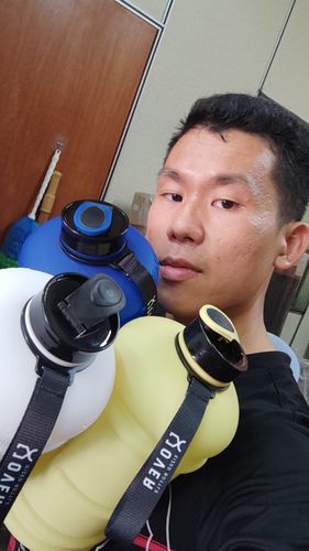Customer photo review of 1.5L & 2.2L Flip Cap Oversized Water Bottle