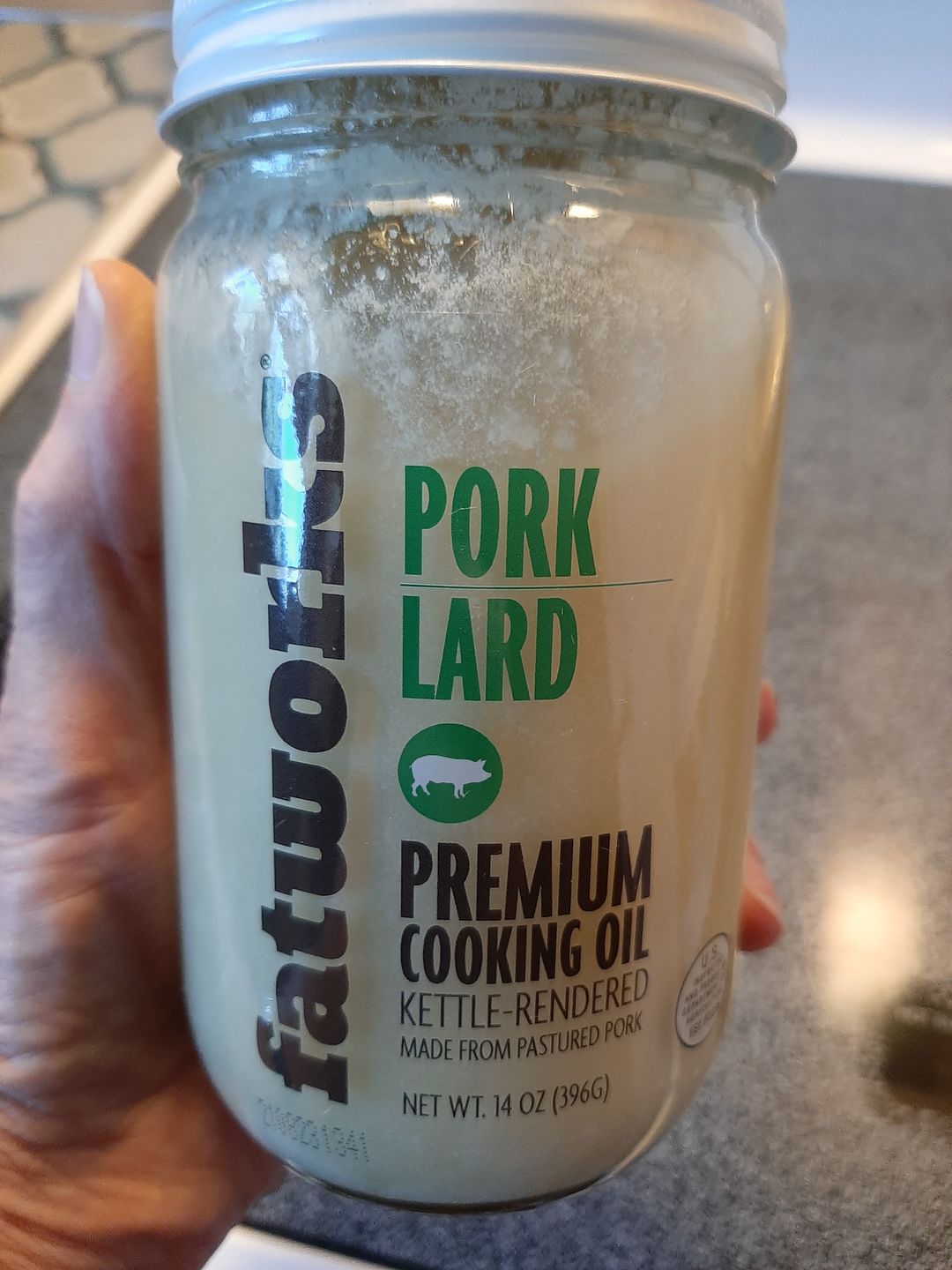 Customer photo review of Pasture Raised Pork Lard (14 oz)