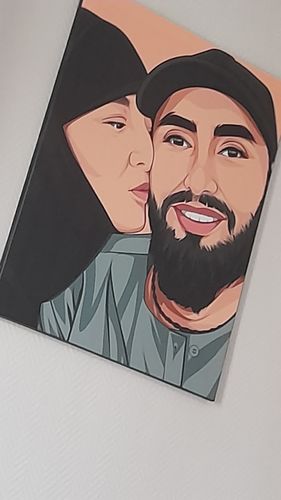 Customer photo review of Portrait Pop-Art ( sur toile )
