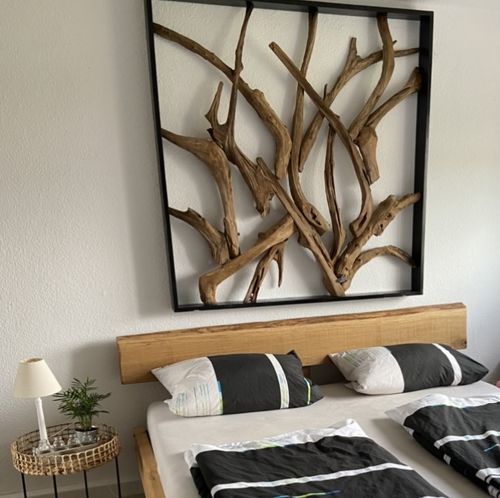 Customer photo review of MAZE Raumteiler Teakholz 140cm x 140cm