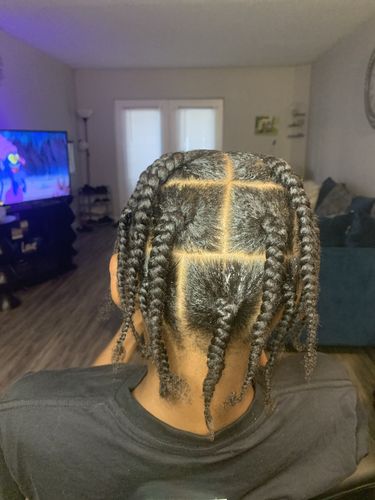 Customer photo review of EZEDGES Edge Control Gel 5.3 oz