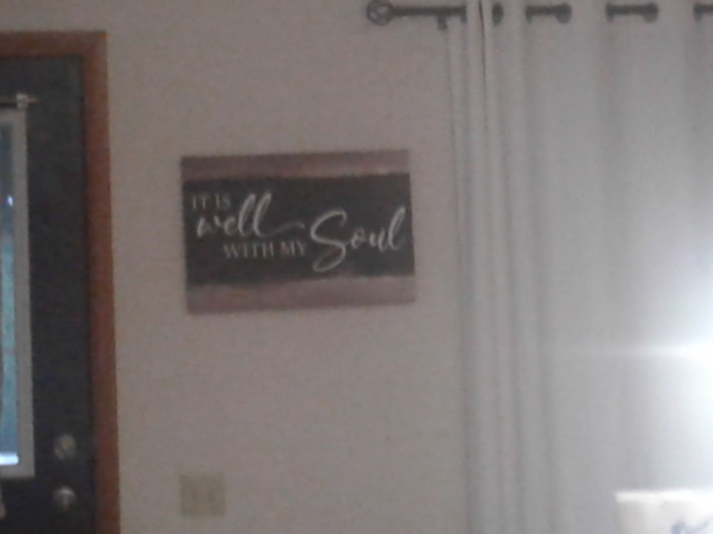 Customer photo review of It is well with my soul wall art canvas, Christian wall art