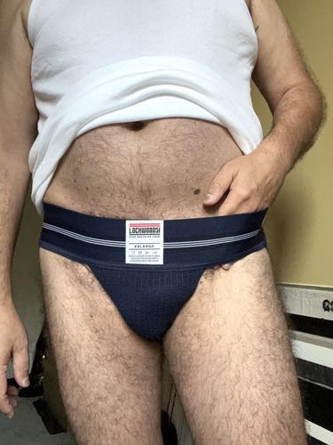 Customer photo review of Old School Jock • Gray