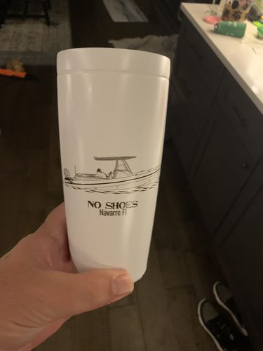 Customer photo review of Custom 20 oz. Stainless Steel Boat Tumbler