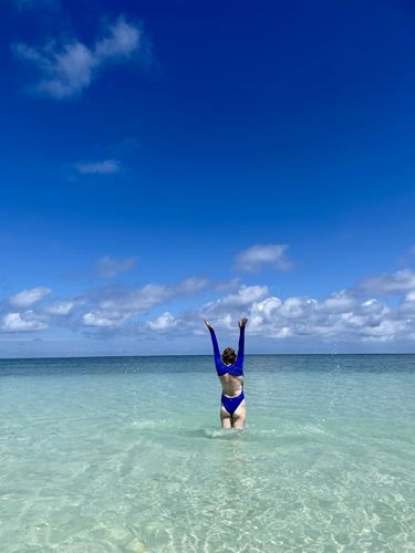 Customer photo review of Luna Long Sleeve Swimwear