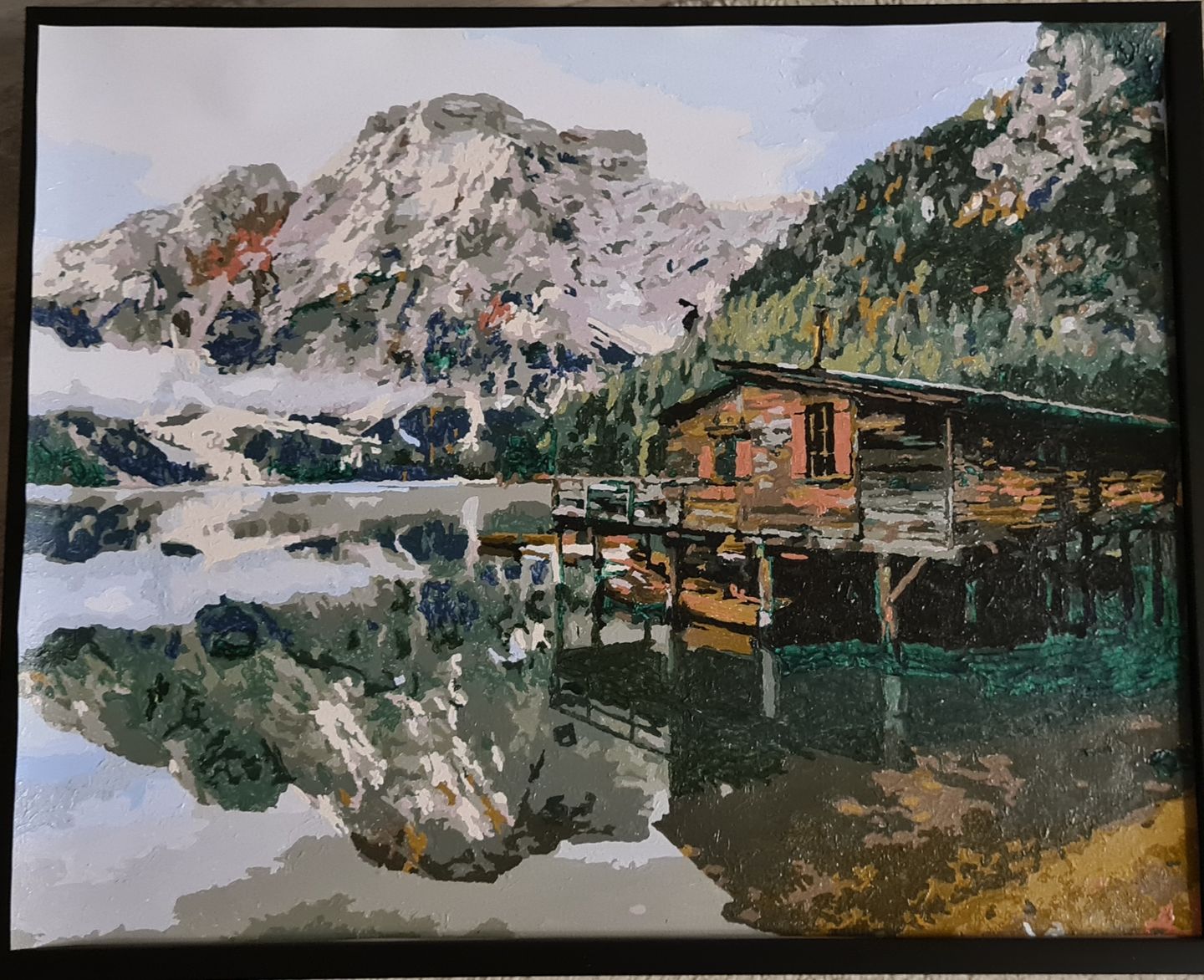 Customer photo review of Malen nach Zahlen - Pragser Wildsee in Dolomiten-Italien (Südtirol)