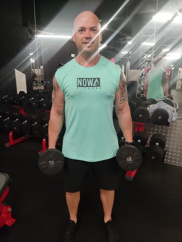 Customer photo review of Athlete Nowa Tank - Sea Water