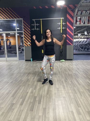 Customer photo review of Comic Print Leggings