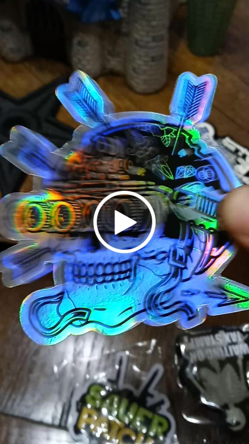 Customer video review of Always Creepin Holograph Sticker