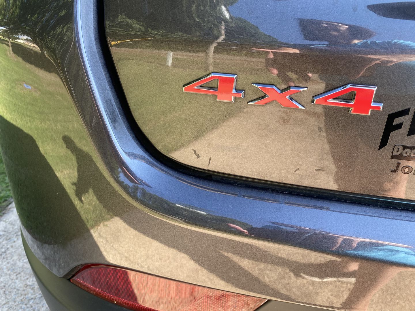Customer photo review of 4x4 Custom Color Emblem Overlay Decal Sticker