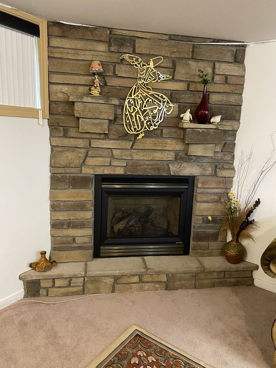 Customer photo review of Whirling Dervish Metal Islamic Wall Art