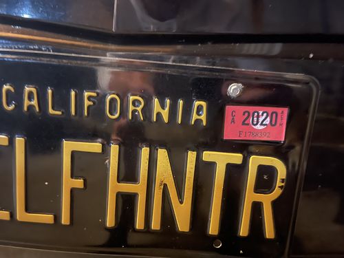 Customer photo review of 2020 YEAR STICKER ON CALIFORNIA LICENSE PLATE