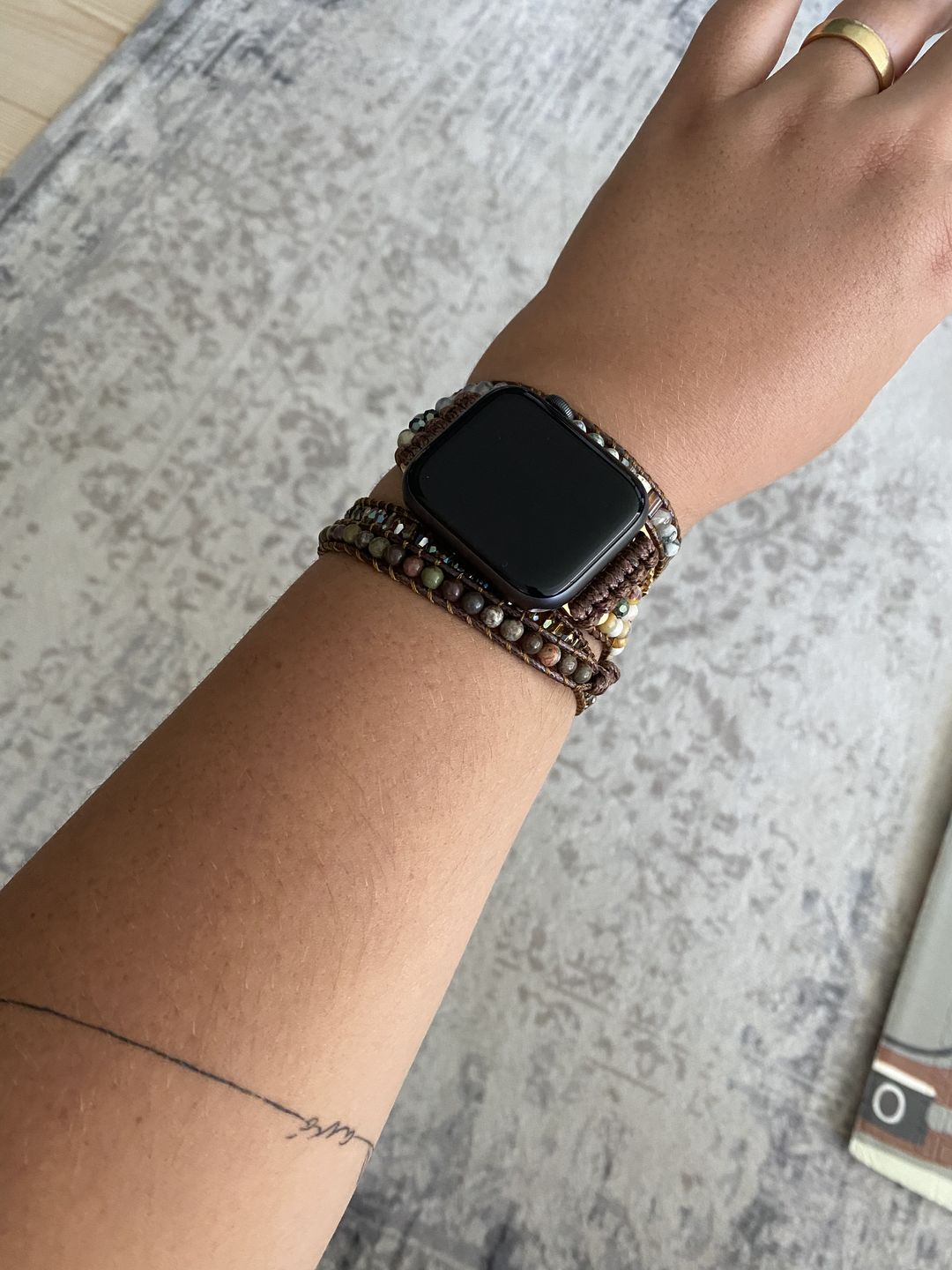 Customer photo review of Moonlight Goddess Apple Watch Strap
