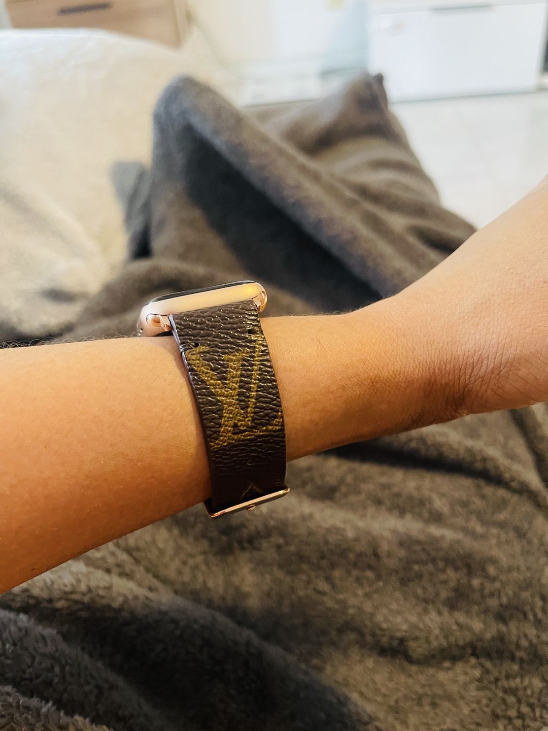 Customer photo review of Apple Watch Band Classic LV Monogram