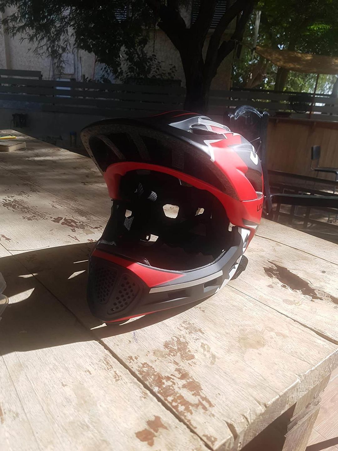 Customer photo review of Youth Dirt Bike Helmet | Full Face Bicycle Helmet For Children