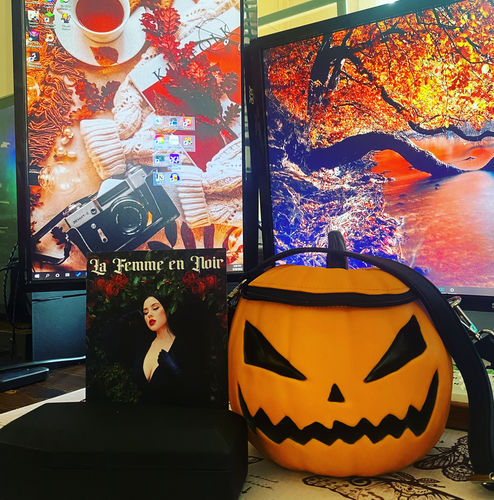 Customer photo review of PRE-ORDER Sleepy Hollow™ BABY Pumpkin Bag