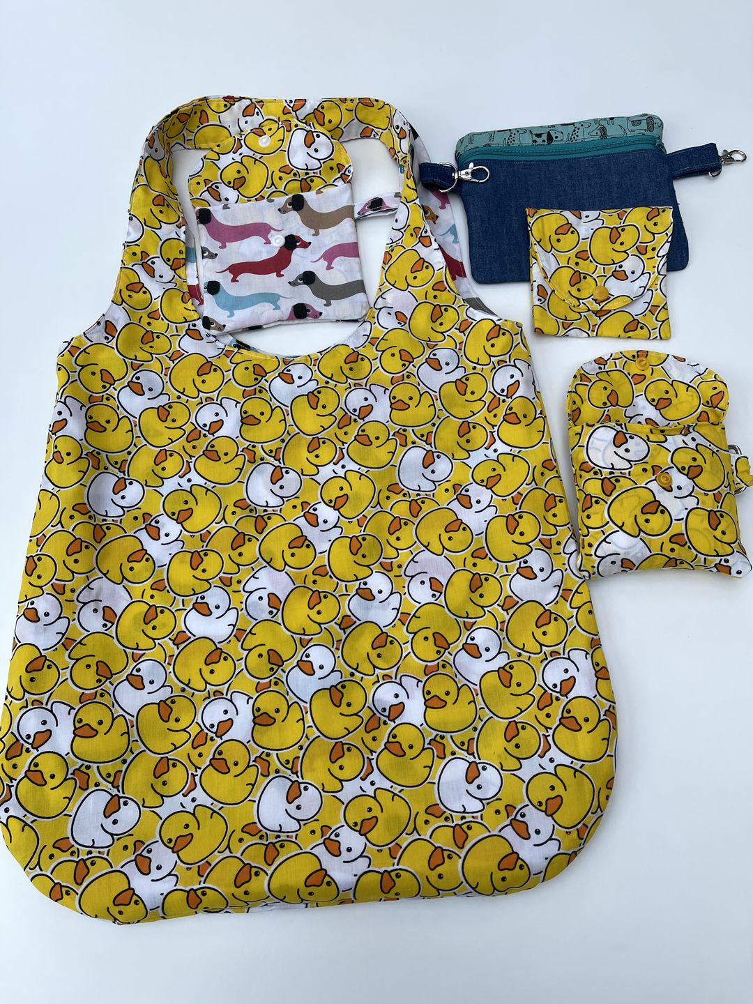 Customer photo review of Yellow and White Rubber Ducks Polycotton Fabric