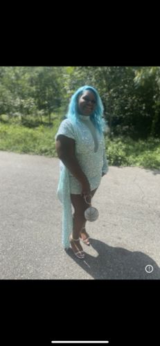 Customer photo review of Sequined Party Cut Out Mini Dress