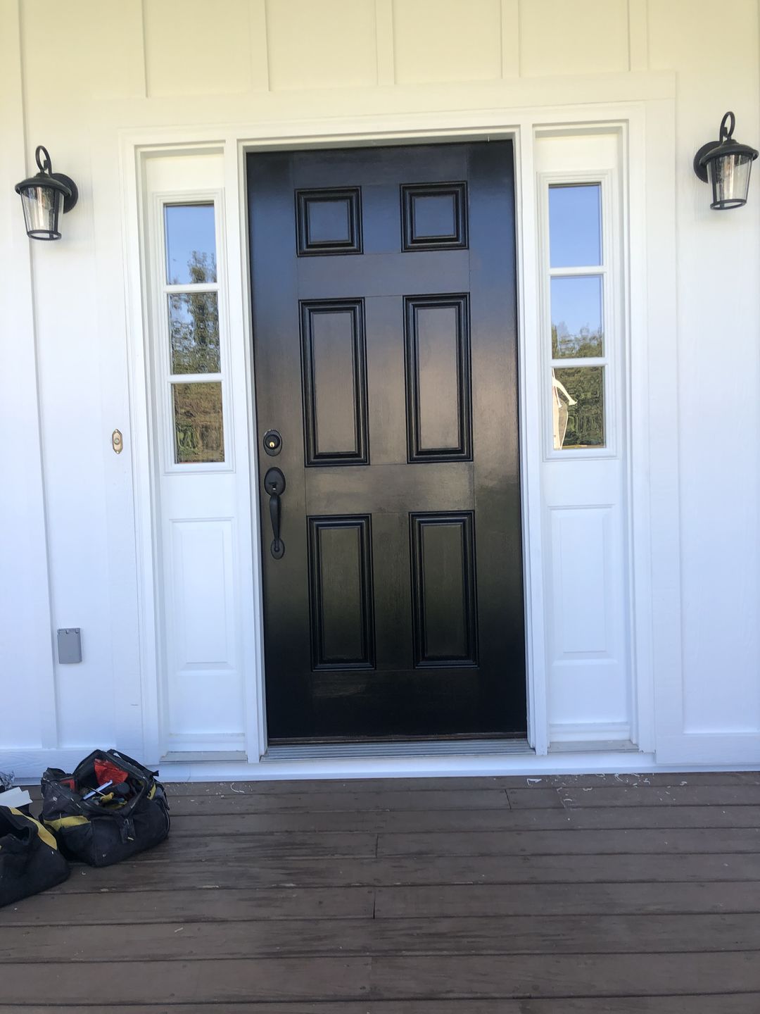 Customer photo review of Clear 3 Lite Glass and Frame Kit (Half Sidelite 10" x 38" Frame Size)