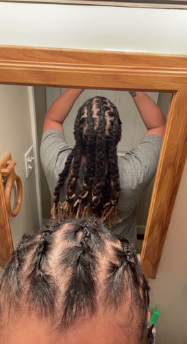 Customer photo review of Non-Flaky Loc Retwist Souffle/Gel