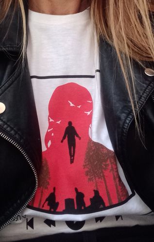Customer photo review of Running Up That Hill Player Tee
