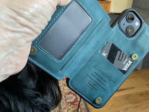 Customer photo review of Leather Zipper Wallet  Case