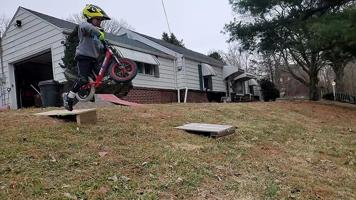 Customer photo review of Youth Dirt Bike Helmet | Full Face Bicycle Helmet For Children