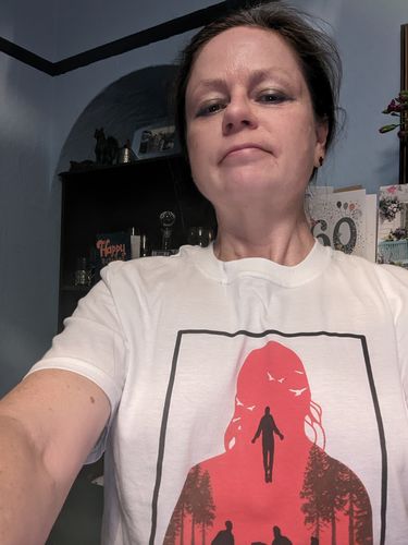 Customer photo review of Running Up That Hill Player Tee