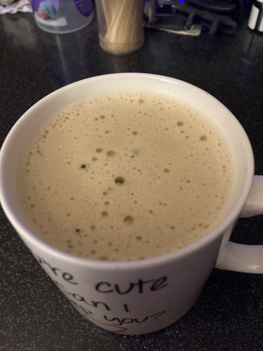 Customer photo review of White Chocolate Coffee Syrup