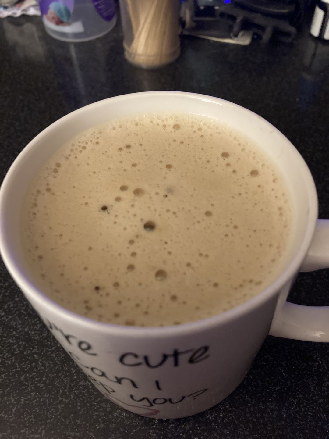 Customer photo review of White Chocolate Coffee Syrup