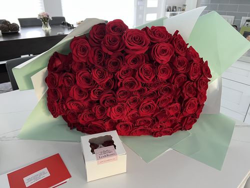 Customer photo review of Red Bouquet