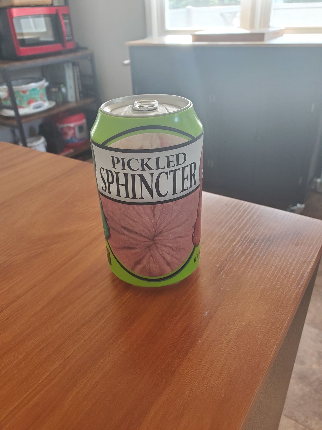 Customer photo review of Pickled Sphincter Beersy Silicone Sleeve Hide-a-Beer Can Cooler