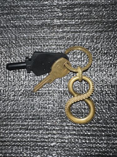 Customer photo review of Brass Octopus Infinity Pendant