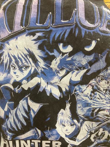 Customer photo review of Harajuku Style Vintage Washed Hunted x Hunter Oversized Tees